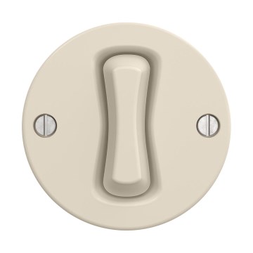 Reblig - Interrupteur croisé rétro sans cadre n° 7 beige