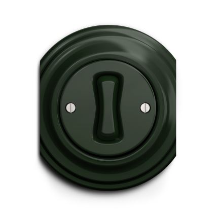 Reblig - Interrupteur croisé rétro sans cadre n° 7 vert