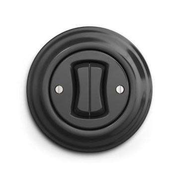 Reblig - Interrupteur rétro en série avec cadre n° 5 anthracite