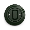 Reblig - Interrupteur rétro en série avec cadre n° 5, vert