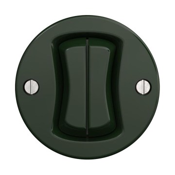 Reblig - Interrupteur rétro en série sans cadre n° 5, vert
