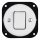 Reblig - Interrupteur rétro simple en porcelaine sans cadre, n° 7, blanc