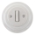 Reblig - Interrupteur simple pour sonnette en porcelaine au style rétro avec enjoliveur, blanc