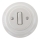 Reblig - Interrupteur simple rétro en porcelaine avec cadre n° 6, blanc