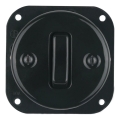 Reblig - Interrupteur simple rétro en porcelaine sans enjoliveur n° 7 noir