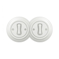 Reblig - Interrupteur unipolaire double rétro avec cadre n° 1 blanc neige