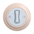 Reblig - Interrupteur unipolaire rétro avec cadre n° 1 bleu/vieux rose