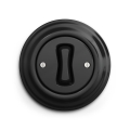 Reblig - Interrupteur unipolaire rétro avec cadre n° 1, noir