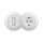 Reblig - Interrupteur unipolaire rétro n° 1 et prise SCHUKO 230V avec cadre, blanc neige