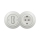 Reblig - Interrupteur unipolaire rétro n°1 et prise SCHUKO 230 V avec cadre en céramique blanc