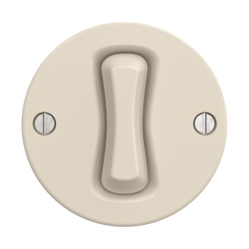 Reblig - Interrupteur unipolaire rétro sans cadre n° 1 beige