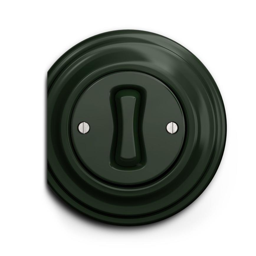 Reblig - Interrupteur unipolaire rétro sans cadre n° 1 vert