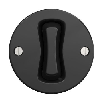 Reblig - Interrupteur unipolaire rétro sans cadre n°1 noir