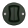 Reblig - Interrupteur va-et-vient double style rétro sans cadre n° 6+6 vert