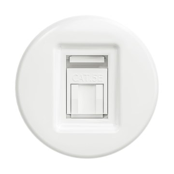 Reblig - Prise de données rétro sans cadre, blanc neige