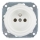 Reblig - Prise domestique rétro en porcelaine sans enjoliveur, 250 V / 16 A, blanche
