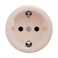 Reblig - Prise domestique rétro SCHUKO 230 V / 16 A sans cadre, rose ancien