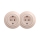 Reblig - Prise murale double rétro avec cadre SCHUKO 230V rose poudré