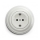 Reblig - Prise murale rétro avec cadre SCHUKO 230 V/16 A en céramique blanche