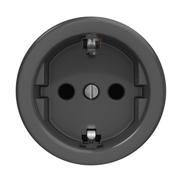 Reblig - Prise murale rétro sans cadre SCHUKO 230V/16A anthracite