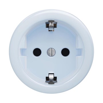 Reblig - Prise murale rétro sans cadre SCHUKO 230V/16A bleue