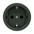 Reblig - Prise murale rétro SCHUKO 230V/16A sans cadre, verte