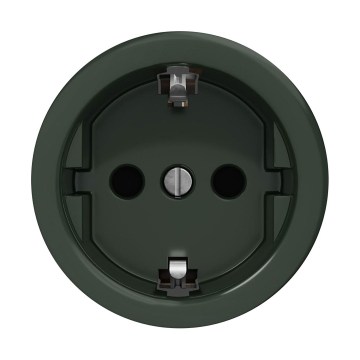 Reblig - Prise murale rétro SCHUKO 230V/16A sans cadre, verte
