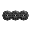 Reblig - Prise murale triple au style rétro avec cadre, 230V, finition anthracite