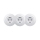 Reblig - Prise murale triple rétro SCHUKO 230 V avec cadre, blanc neige