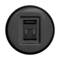 Reblig - Prise réseau rétro sans cadre en anthracite