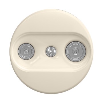 Reblig - Prise terminale rétro TV+R (passante) sans cadre, beige