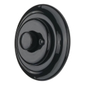 Reblig - Variateur rotatif rétro en porcelaine avec plaque 250V/10A noir