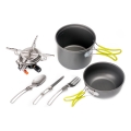 Réchaud à gaz de camping avec accessoires