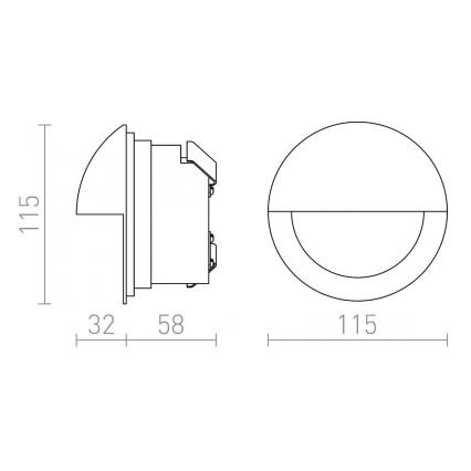 RED-Design Rendl-R10558- Lumière intégré d