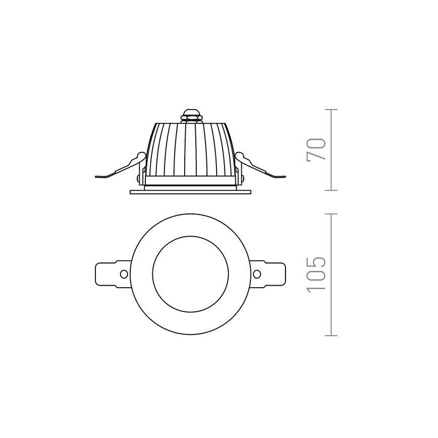 RED - Design Rendl-R10565- Spot encastrable salle de bain LED