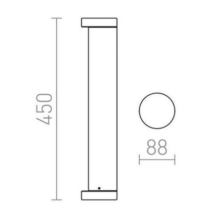 RED - Design Rendl - R11171 - Lampe d'extérieur SONET LED/7W/230V IP54 anthracite