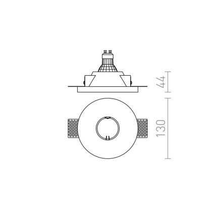 RED - Design Rendl - R12357 - Luminaire encastrable DAG 1xGU10/35W/230V