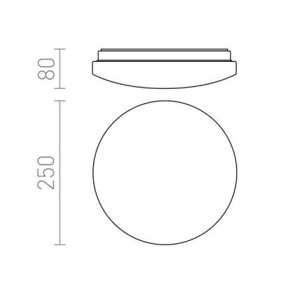 RED - Design Rendl - R12431 - Plafonnier SEMPRE LED/10W/230V