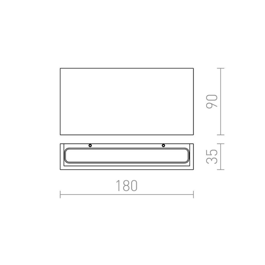 RED-Design Rendl-R12573- Applique murale d'extérieur TORINO 2xLED/5W/230V IP54