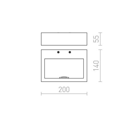 RED - Design Rendl - R12595 - Applique murale LED NEMAN LED/10W/230V