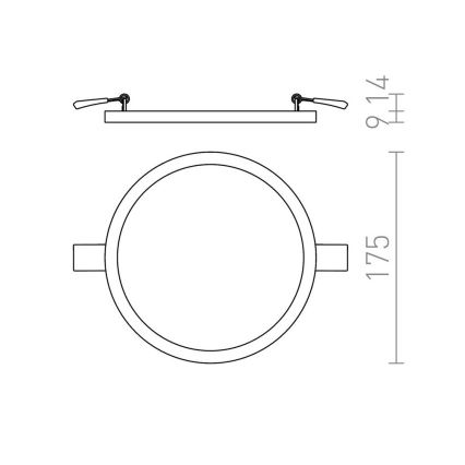 RED - Design Rendl - R12765 - Luminaire encastrable HUE LED/18W/230V