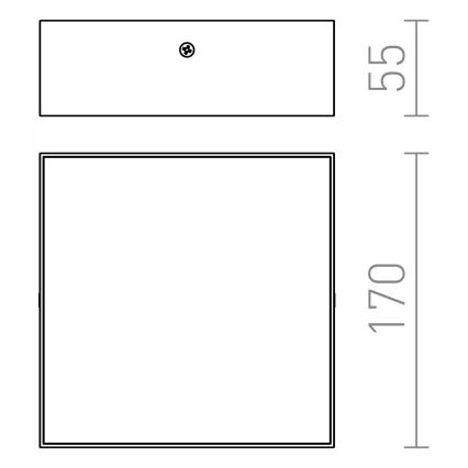 RED - Design Rendl - R12849 - Plafonnier LARISA LED/15W/230V noir