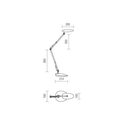 Redo 01-1036 - Lampe de table LED KEPLER VEIOZA LED/6.5W/230V