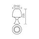 Redo 01-1042 - LED Lampe de table BOBO LED/2,5W/230V blanc