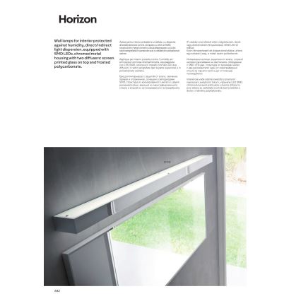 Redo 01-1132 - Éclairage de miroir LED salle de bain HORIZON LED/30W/230V 120 cm IP44