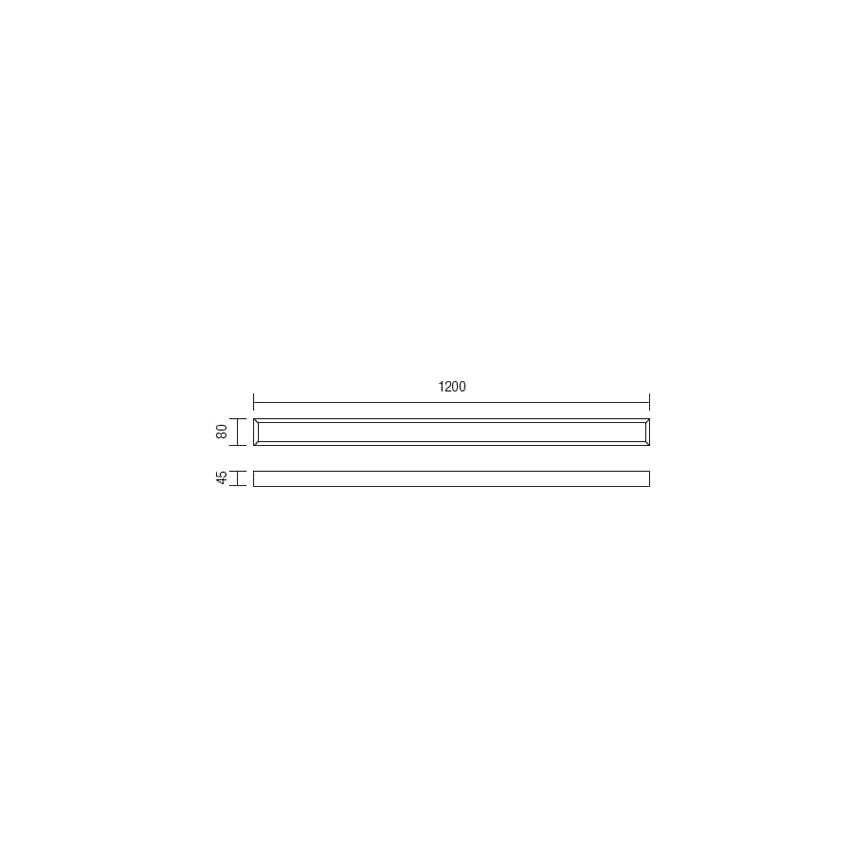Redo 01-1132 - Éclairage de miroir LED salle de bain HORIZON LED/30W/230V 120 cm IP44