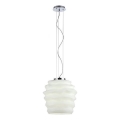 Redo 01-1141 - Suspension sur câble MAGMA 1xE27/42W/230V Ø 38 cm chrome brillant/blanc