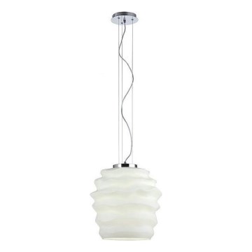 Redo 01-1141 - Suspension sur câble MAGMA 1xE27/42W/230V Ø 38 cm chrome brillant/blanc