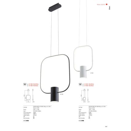 Redo 01-1226 - Lampe de table LED dimmable DOM LED/21W/230V blanche