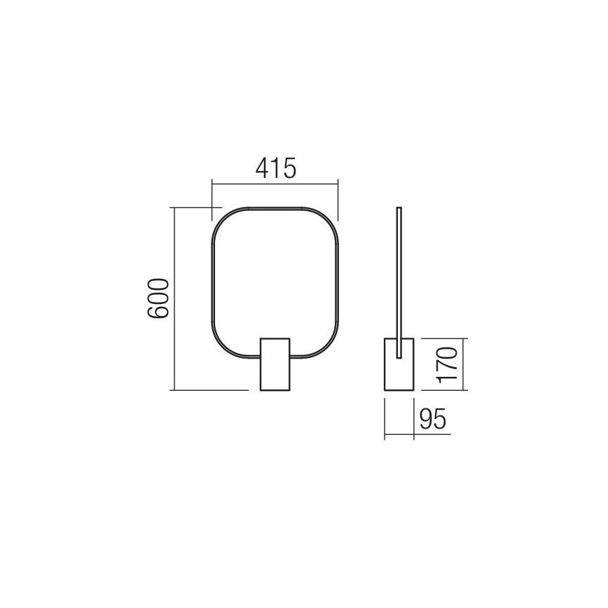 Redo 01-1227 - Lampe de bureau LED dimmable DOM LED/21W/230V noire